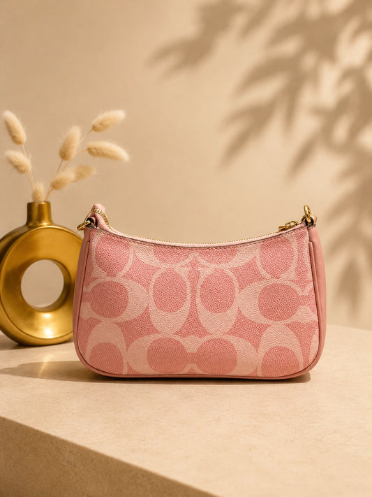 Coach Signature Monogram Canvas Swinger