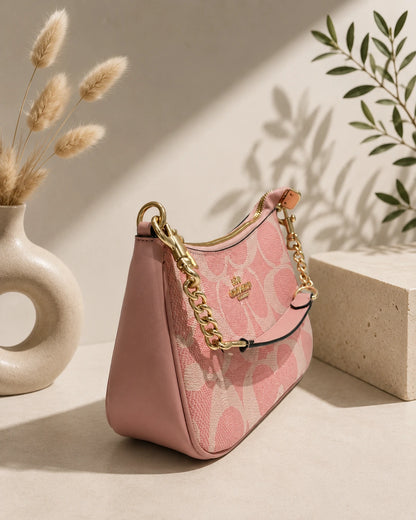 Coach Signature Monogram Canvas Swinger